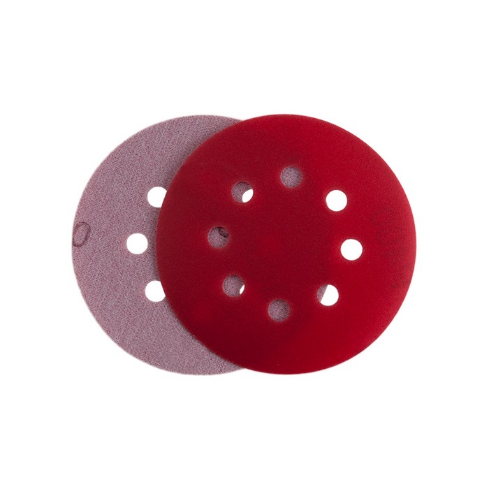 Isistem P180 Абразивный круг IFILM Red ISISTEM, D=125мм, 8 отверстий, (упаковка 100 шт.)