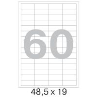 73646 / 641827  Этикетки самоклеящиеся MEGA LABEL 48, 5х19 мм / 60 шт.  на листе А4 (100 листов в пачке)