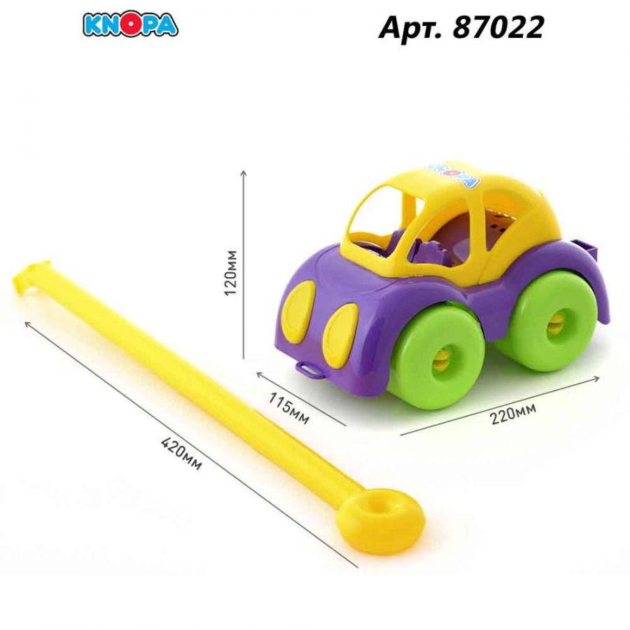 Каталка машинка 22 см КНОПА