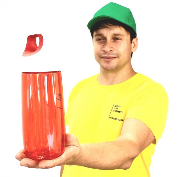 Бутылка для воды Tube красная