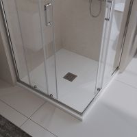 Душевой поддон из искусственного камня BelBagno Uno 80x80 TRAY-MR-UNO-A-80-35-W Белый схема 3