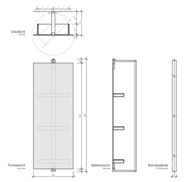 Зеркало Decor Walther Sp 01067 30x80 см ФОТО