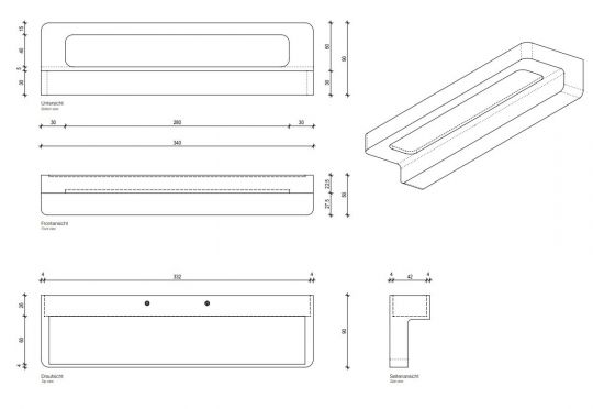 Двойной настенный светильник Decor Walther Form 03295 схема 2