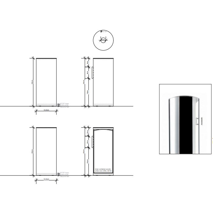 Контейнер для запасных рулонов туалетной бумаги Decor Walther Bin 0507900 ФОТО