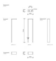 Держатель полотенец Decor Walther Short 05084 схема 2