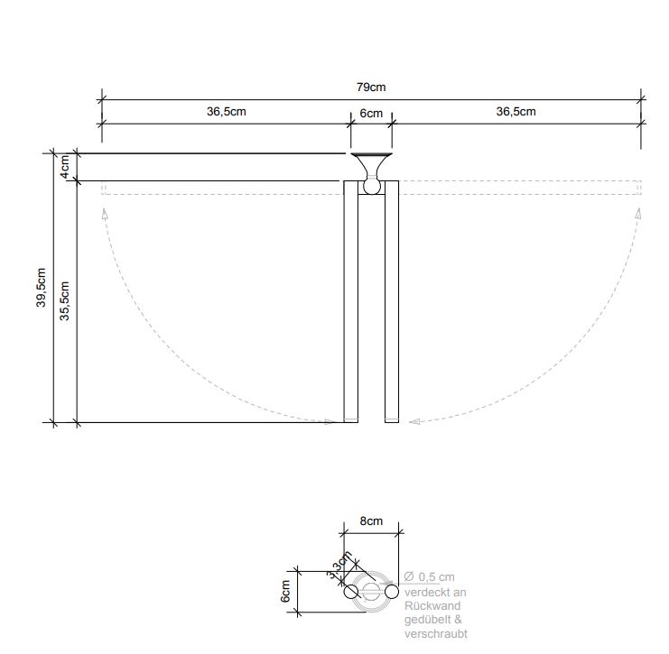Держатель для полотенец Decor Walther Classic настенный 511100 ФОТО