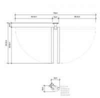 Держатель для полотенец Decor Walther Classic настенный 511100 схема 2 Держатель для полотенец Decor Walther Classic настенный 511100 схема 2