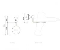 Держатель для фена Decor Walther Classic 05126 схема 3