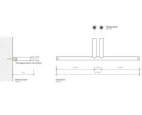 Бумагодержатель для туалета Decor Walther Mikado настенный 520300 схема 2