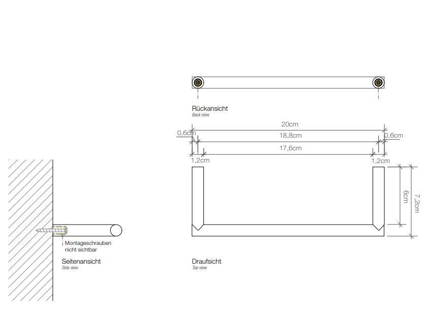 Металлический держатель полотенец Decor Walther Mikado 05206 ФОТО