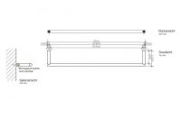 Настенный полотенцедержатель Decor Walther Mikado 05208 45х7.2 схема 10