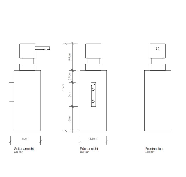 Диспенсер для жидкого мыла Decor Walther Mikado из нержавеющей стали 05211 ФОТО
