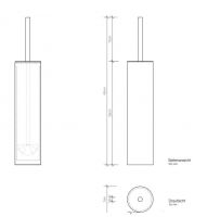 Ершик туалетный Decor Walther Mikado 05214 схема 2