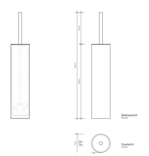 Ершик туалетный Decor Walther Mikado 05214 схема 2
