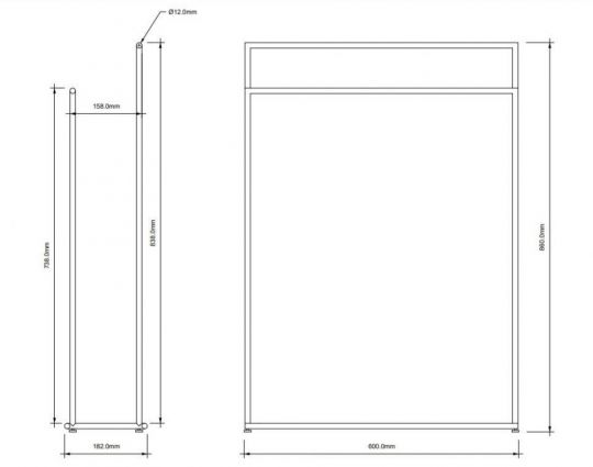Держатель для полотенец Decor Walther Mikado 05230 схема 2