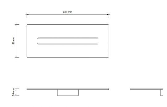 Полка для ванной Decor Walther Mikado 05232 схема 2