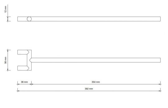 Держатель для полотенец Decor Walther Mikado 05235 схема 2