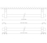 Держатель полотенец Decor Walther Century 05850/40 схема 5 Держатель полотенец Decor Walther Century 05850/40 схема 5
