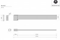 Полотенцедержатель подвесной Decor Walther Brick 590400 схема 2