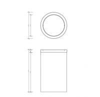 Мусорное ведро для туалета Decor Walther DW 06035 схема 3