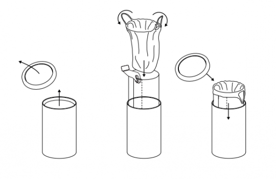 Ведро для мусора в ванную комнату Decor Walther DW 06080 схема 2 Ведро для мусора в ванную комнату Decor Walther DW 06080 схема 2