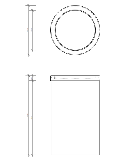 Ведро для мусора в ванную комнату Decor Walther DW 06080 ФОТО
