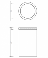Ведро для мусора в ванную комнату Decor Walther DW 06080 схема 3 Ведро для мусора в ванную комнату Decor Walther DW 06080 схема 3