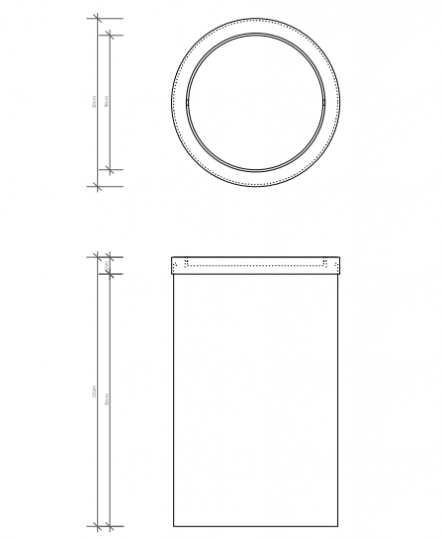 Ведро для мусора в ванную комнату Decor Walther DW 06080 схема 3 Ведро для мусора в ванную комнату Decor Walther DW 06080 схема 3
