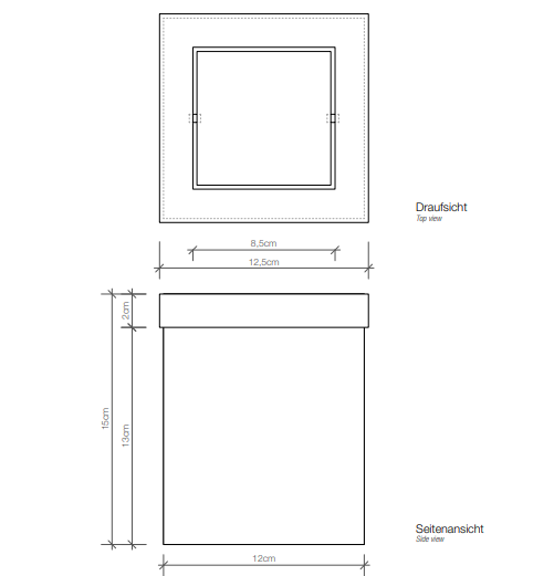 Ведро для ванной комнаты с крышкой Decor Walther DW 06111 ФОТО