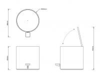 Ведро для мусора Decor Walther Bar 06154 схема 2