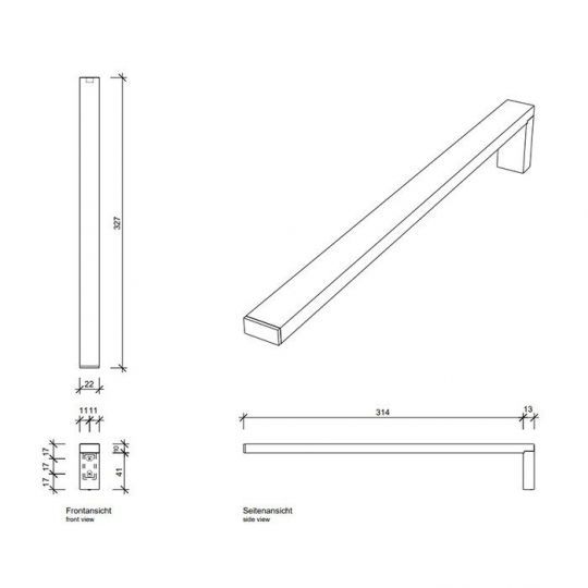 Держатель для полотенец Decor Walther Contract 06510 схема 2