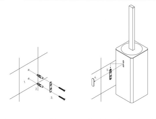 Ершик для унитаза Decor Walther Contract 06543 схема 2