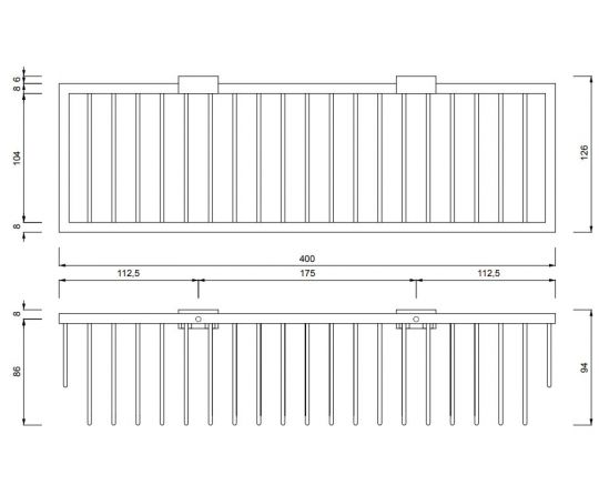 Полка для душа Decor Walther Corner 07036 схема 2
