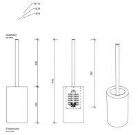 Гигиенический ёршик для унитаза Decor Walther DW 08260 схема 2
