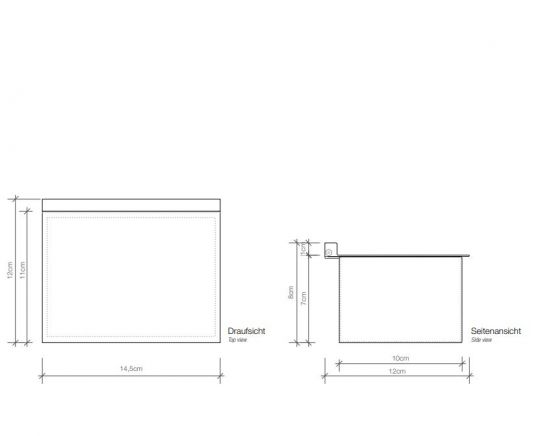 Универсальный контейнер для ванной Decor Walther Corner 08398 схема 2