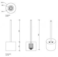 Туалетный ёршик Decor Walther DW 08445 схема 2