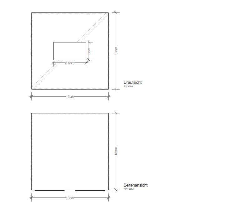 Диспенсер для бумажных полотенец Decor Walther Porzellan квадратный 08456 ФОТО