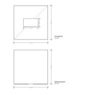 Диспенсер для бумажных полотенец Decor Walther Porzellan квадратный 08456 схема 2