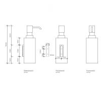 Дозатор для жидкого мыла Decor Walther настенный DW 08475 схема 2