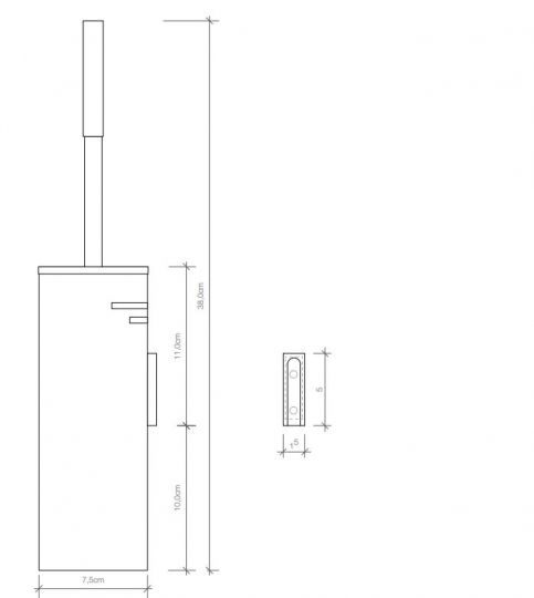Туалетный ёршик Decor Walther DW 08499 схема 2