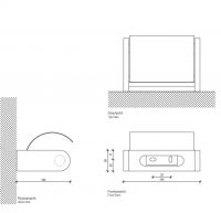 Держатель для туалетной бумаги Decor Walther DW цвет хром 08504 схема 2