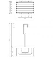 Полка для душа Decor Walther DW 08505 18.5x12.5x33.5 схема 2