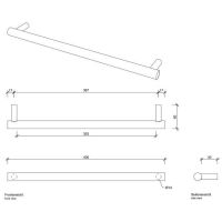 Держатель для полотенец Decor Walther Bar 08562 схема 2