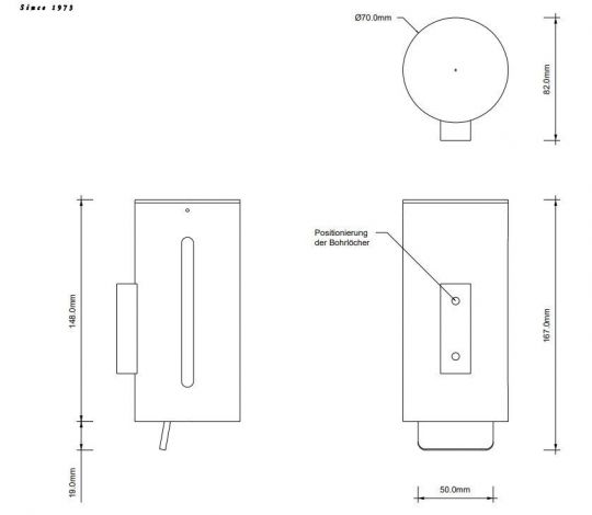 Дозатор для жидкого мыла Decor Walther Basic 08629 схема 2