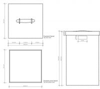 Корзина для белья Decor Walther Brownie цвет черный 09249 схема 2