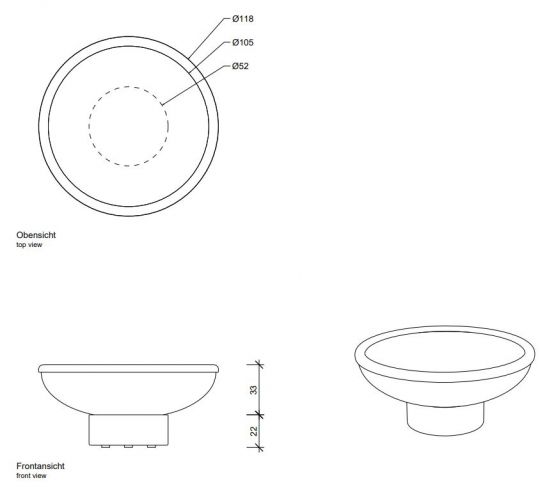 Мыльница для ванной Decor Walther Crack 09329 схема 2