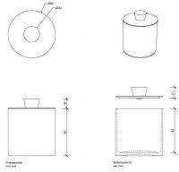 Универсальный контейнер для ванной комнаты Decor Walther Crack 09332 схема 2