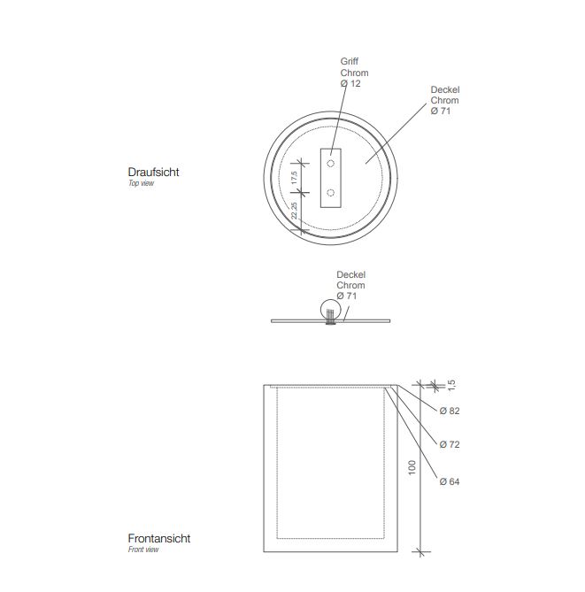 Небольшой бокс для ванной комнаты Decor Walther Stone 09712 ФОТО