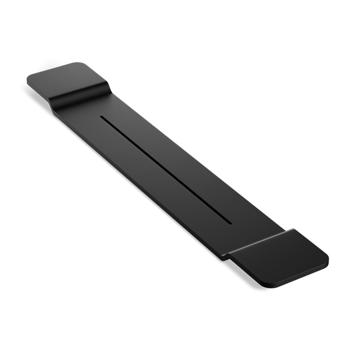 Черная полка для ванны Decor Walther Black Stone 0973160