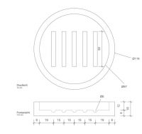 Мыльница Decor Walther Stone цвет белый 09734 схема 2 Мыльница Decor Walther Stone цвет белый 09734 схема 2